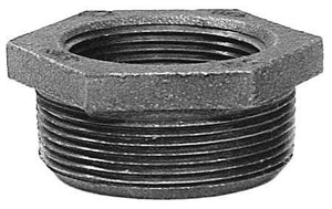 Black Cast Iron Hex Bushing 4" x 1 1/4"